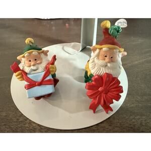 1995 Hallmark Keepsake Happy Wrappers Hang-Togethers Elves Ornament Set of 2